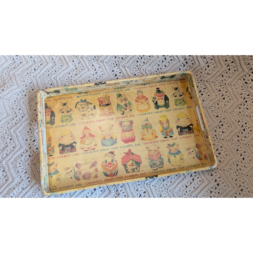 Department 56 Cookies From The Cookie Jar Vintage Kitsch Style Serving Tray
